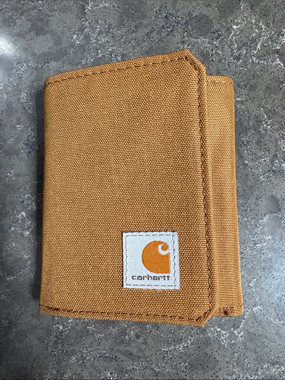 Carhartt Canvas Trifold Wallet in Carhartt Tan/Gold